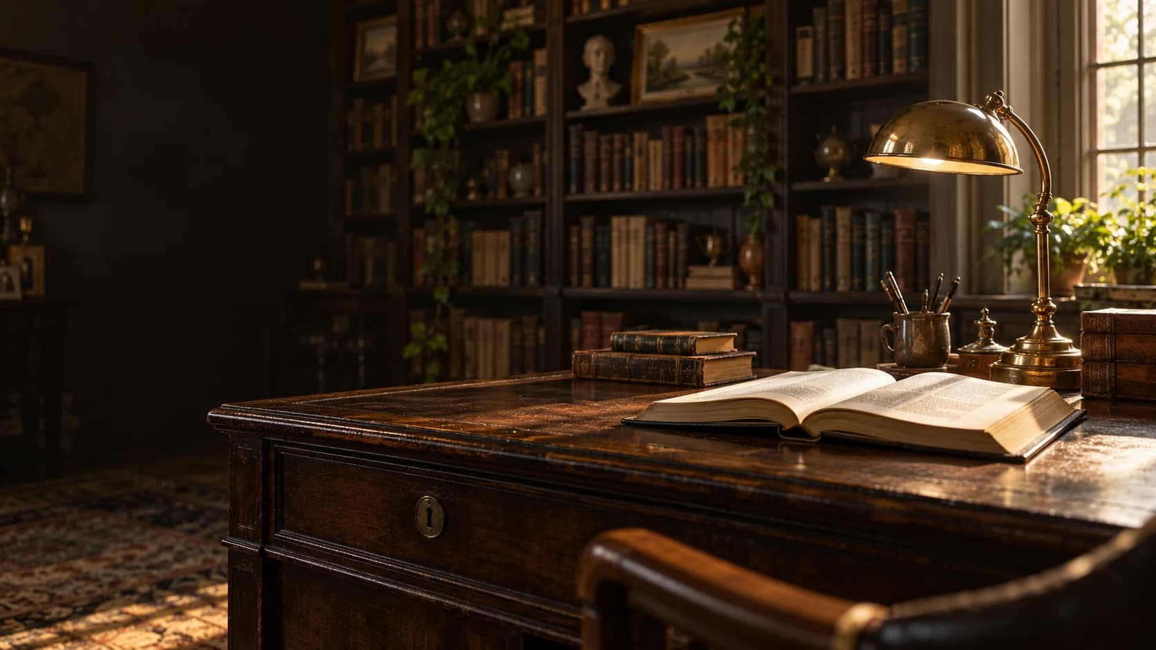 Illustrative library setting